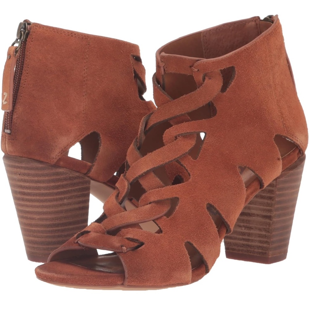 ZODIAC CAMILA CHUNKY HEEL SUEDE GLADIATOR HEELED SANDAL